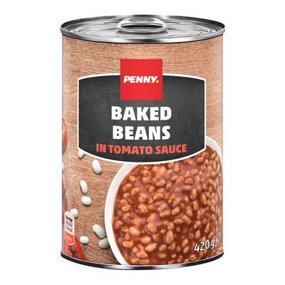 Imaginea PENNY FASOLE BOABE ALBA IN SOS TOMAT GREUTATE MASA NETA SCURSA 240GR