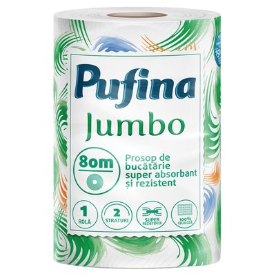 Imaginea PUFINA JUMBO MONOROLA 80M 2 STRATURI