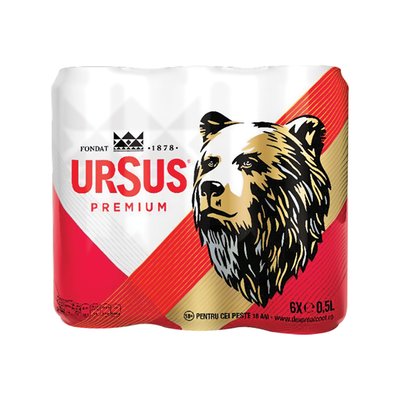 Imaginea URSUS BERE BLONDA 5% ALC. 6X500 ML