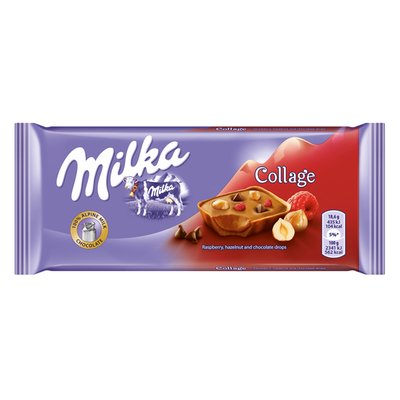 Imaginea MILKA CIOCOLATA UMP CREMA LAPT AROM ZMEURA&CREMA ZMEURA