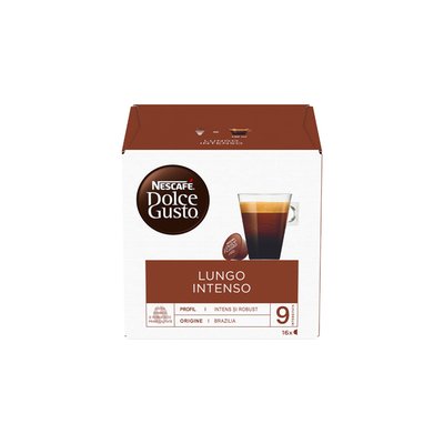 Imaginea NESCAFE DOLCE GUSTO LUGO INTENSO CAPSULE 144G - 16BUC X 9G