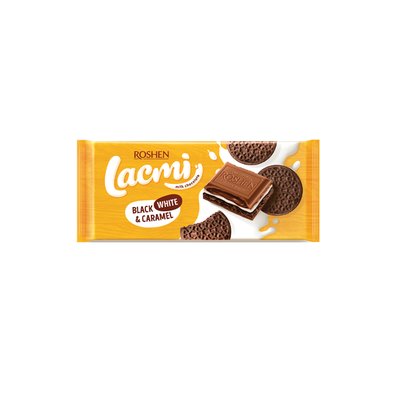 Imaginea LACMI CIOCOLATA UMPLUTURA  LAPTE CARAMEL BISCUITI CACAO