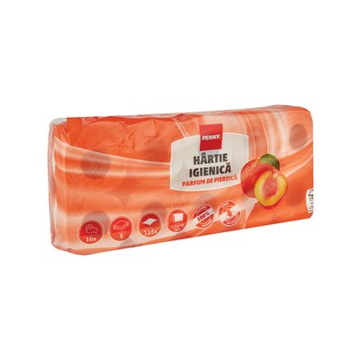 Imaginea PENNY HARTIE IGIENICA 10 ROLE 3 STRATURI PIERSICA