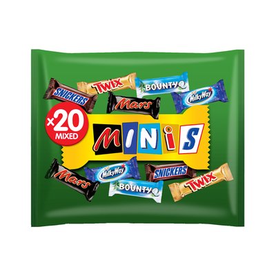 Imaginea MIX MINIS MINIBATOANE CIOCOLATA LAPTE DIV UMPLUTURI